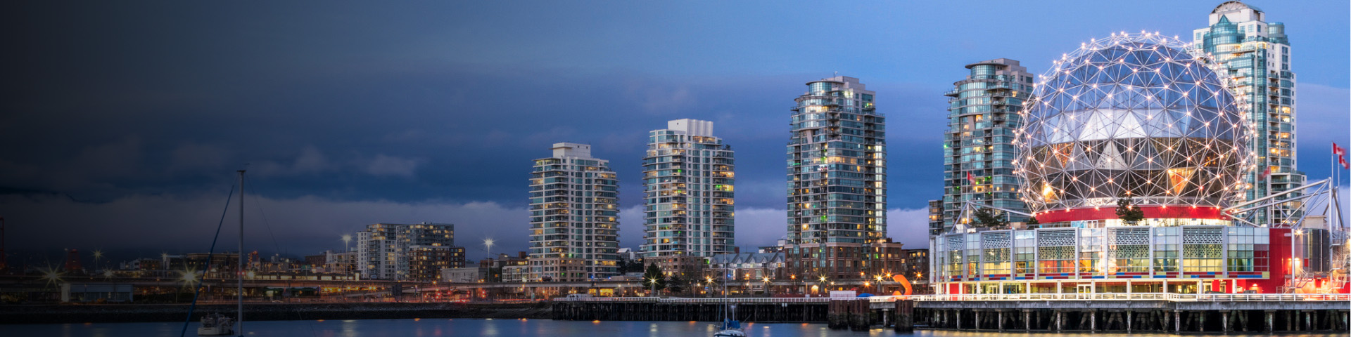 Vancouver Downtown Science World Skyline